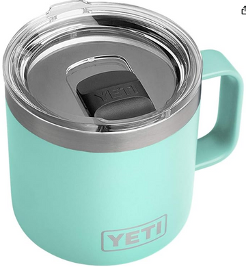 YETI Rambler 14 oz Mug, Vacuum Insulated, Stainless Steel with MagSlider Lid, Stainless